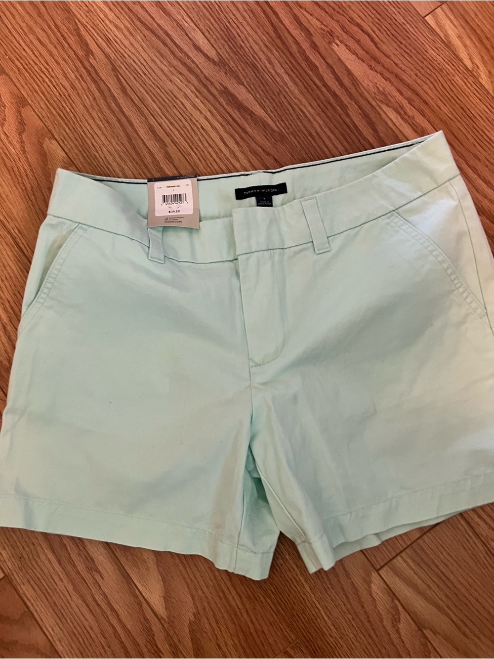 Tommy Hilfiger Light Mint Green Cotton Shorts size 4 BNWT